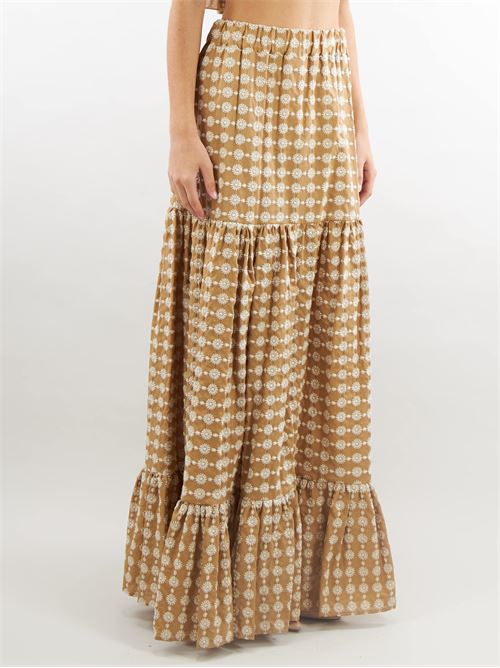 Long skirt with embroidery all over Giulia N GIULIA N | Skirt | GE244615